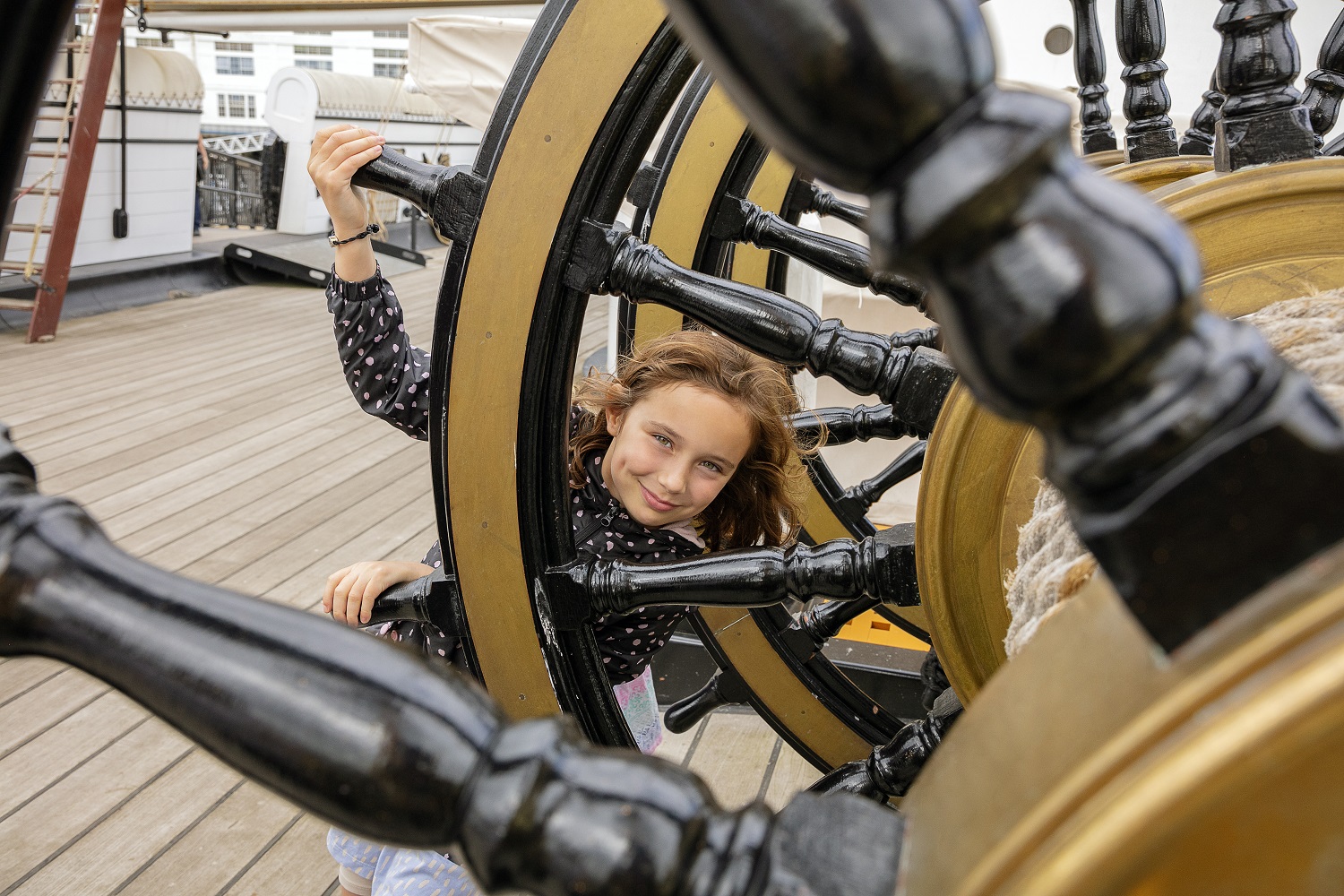 Child on board HMS Warrior
